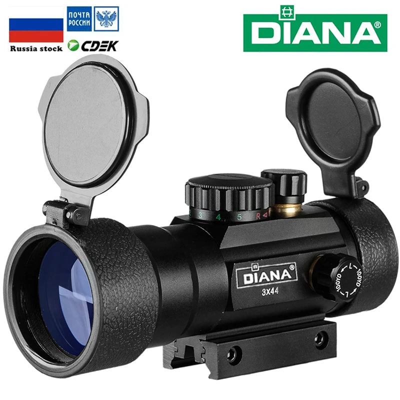 DIANA 3X44 Green Red Dot Sight Scope