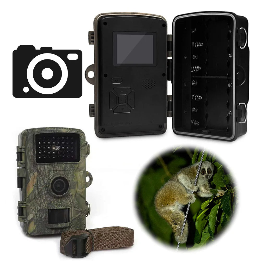 Infrared Night Vision Security Cam Motion Activated Wildlife Camera Animal Observation Camera for Outdoor Wildlife Hunting