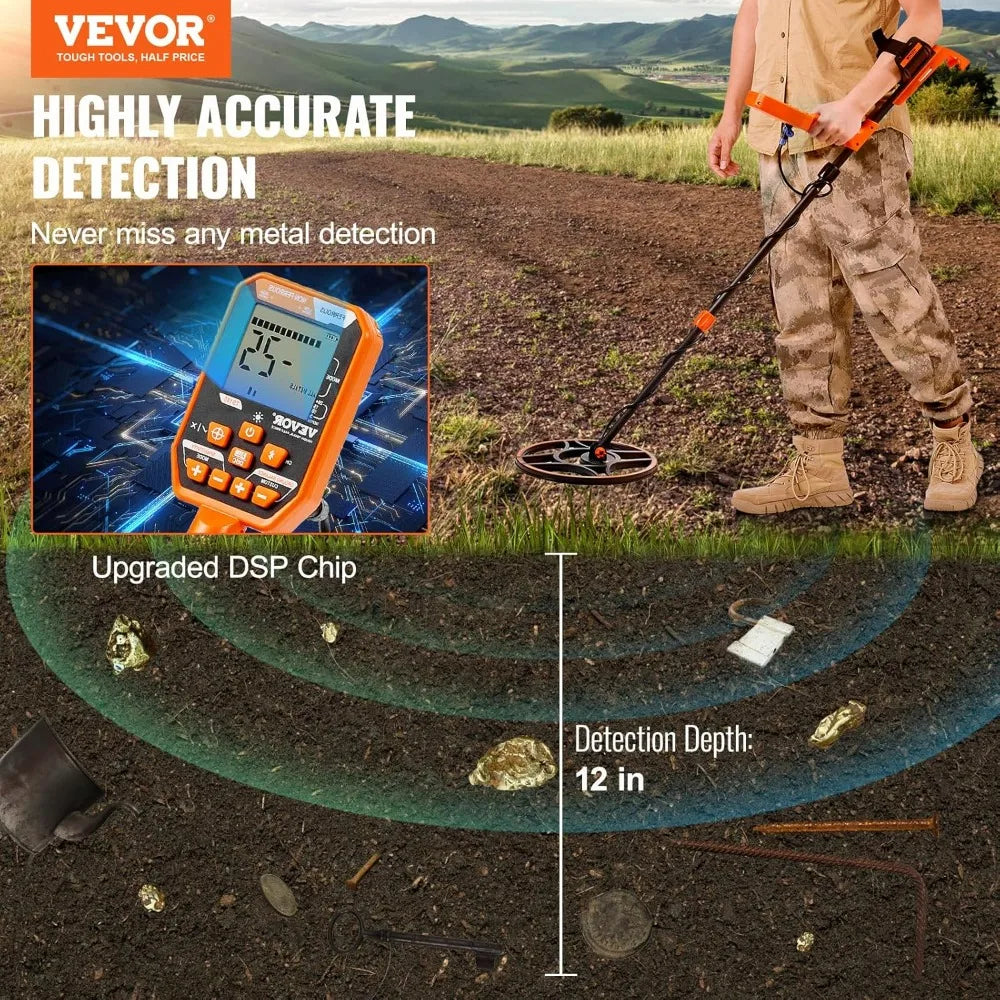 Metal Detector with 12 Coils, Waterproof
