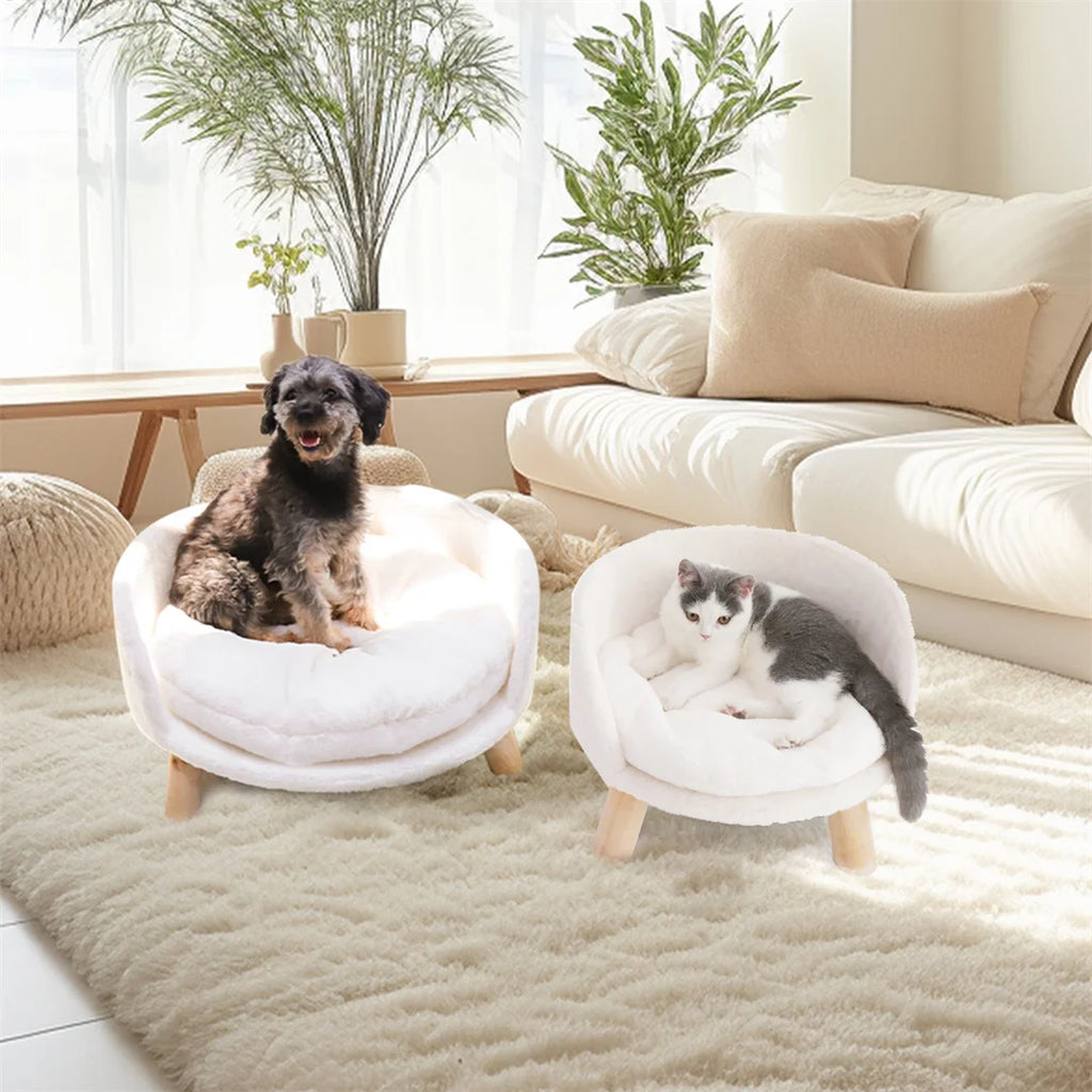 Soft Warm Plush Fabric Pet Nesting Chair
