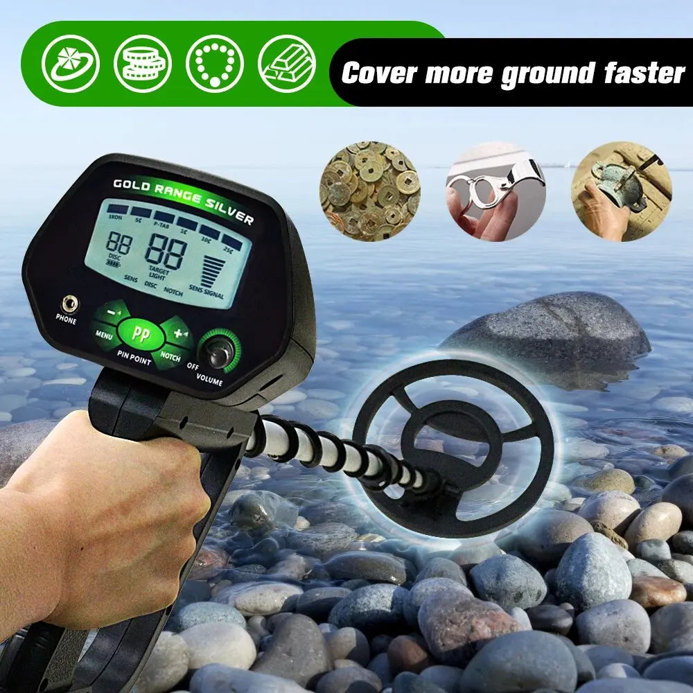 Metal Detector Professional Gold Digger LCD Treasure Hunter