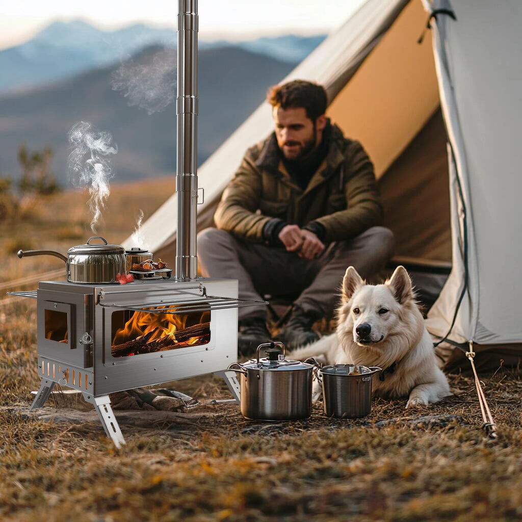 Portable Camping Tent Wood Stove for Outdoor