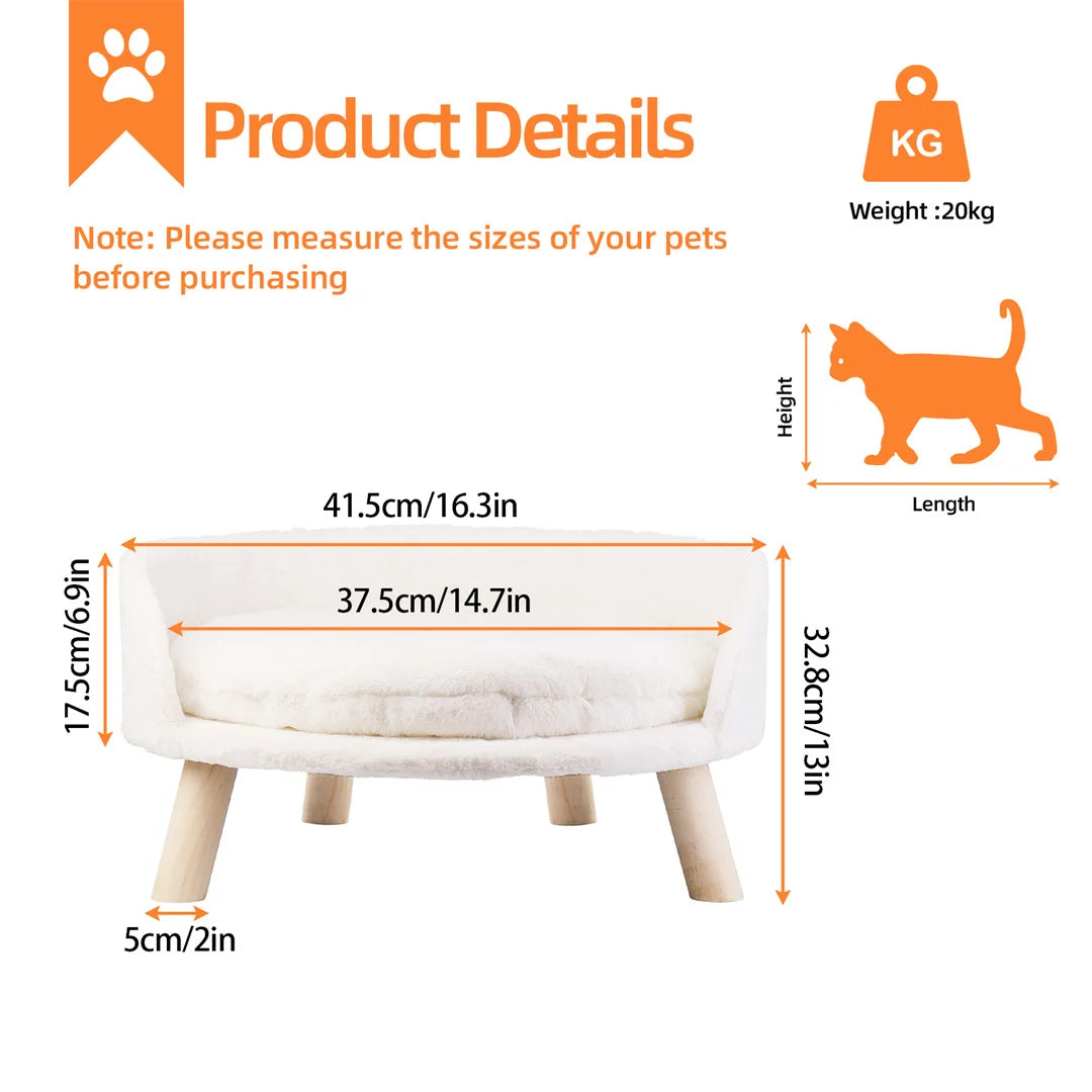 Soft Warm Plush Fabric Pet Nesting Chair