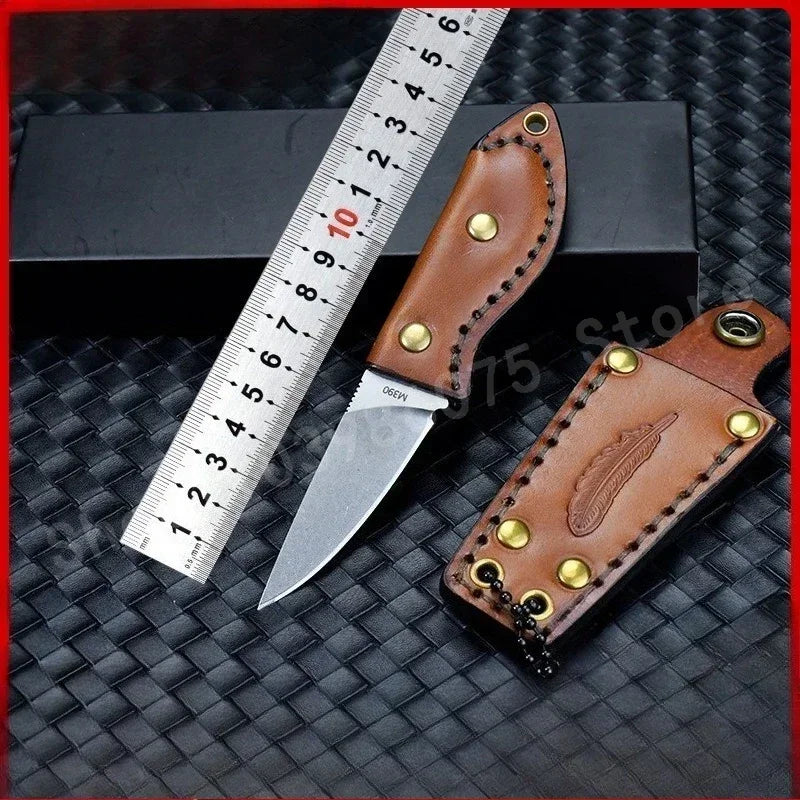 Leather Handle Small Straight ractical knife