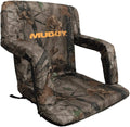 - Durable Portable Outdoor Hunting Seat with Armrests & Padded Backrest