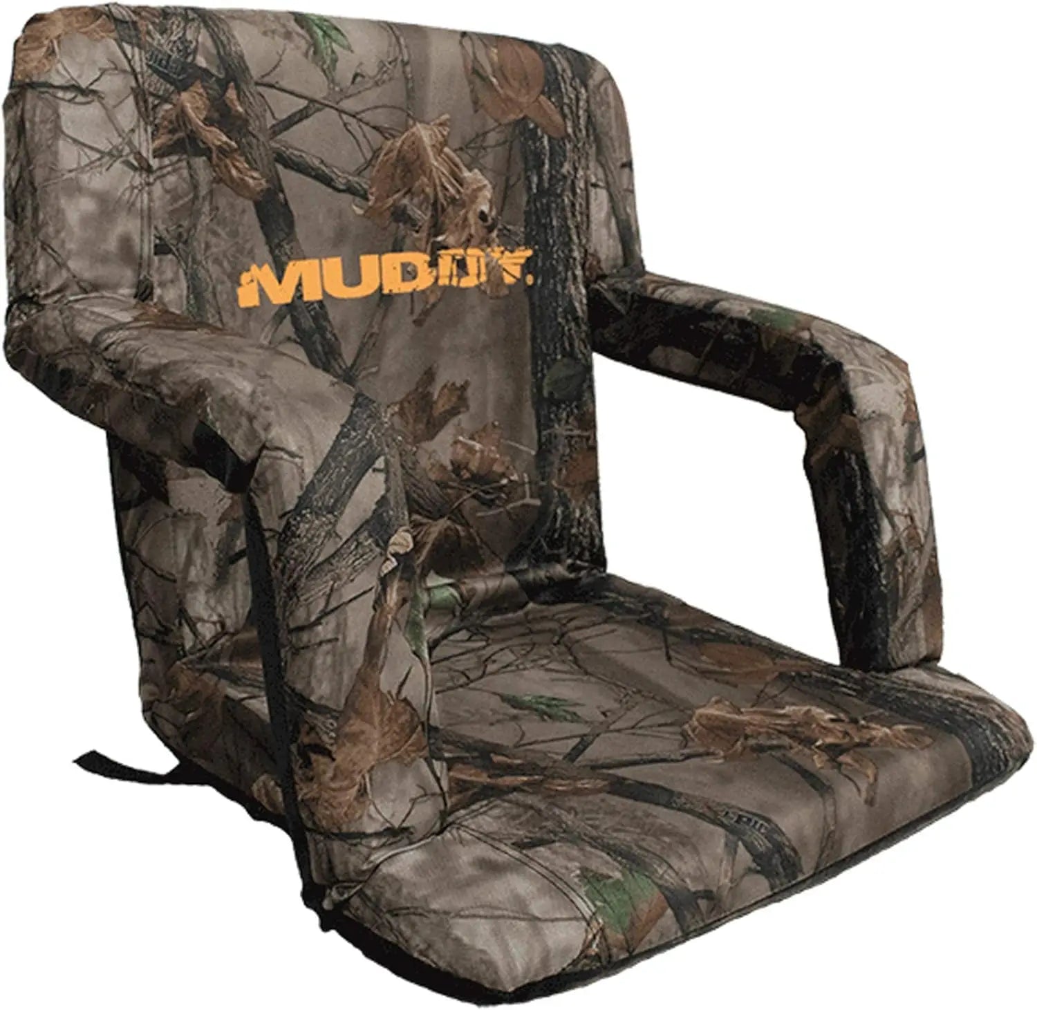 - Durable Portable Outdoor Hunting Seat with Armrests & Padded Backrest