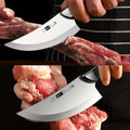 All-Steel Boning Knife with Leather Sheath -