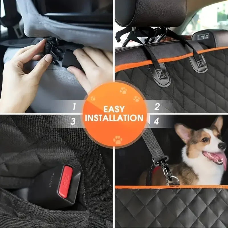 Dog Car Seat Cover for Pets 100% Waterproof  for Cars Truck