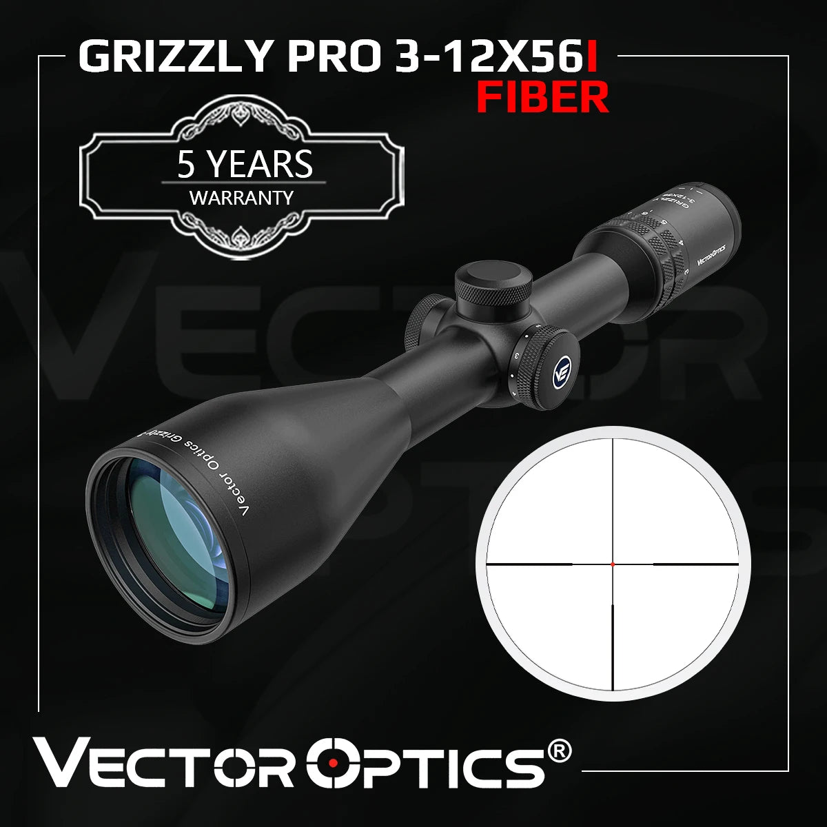 Vector Optics Grizzly Pro 3-12x56i Fiber SFP Riflescope