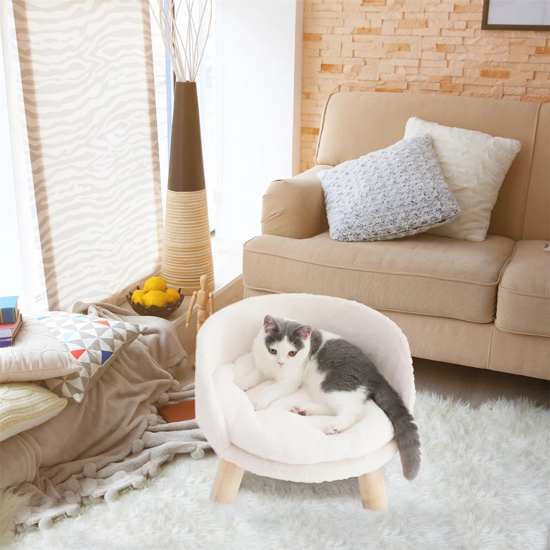 Soft Warm Plush Fabric Pet Nesting Chair