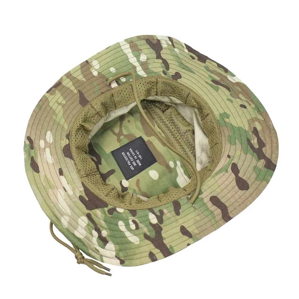 New Tactical Camouflage Wide Brim Hat
