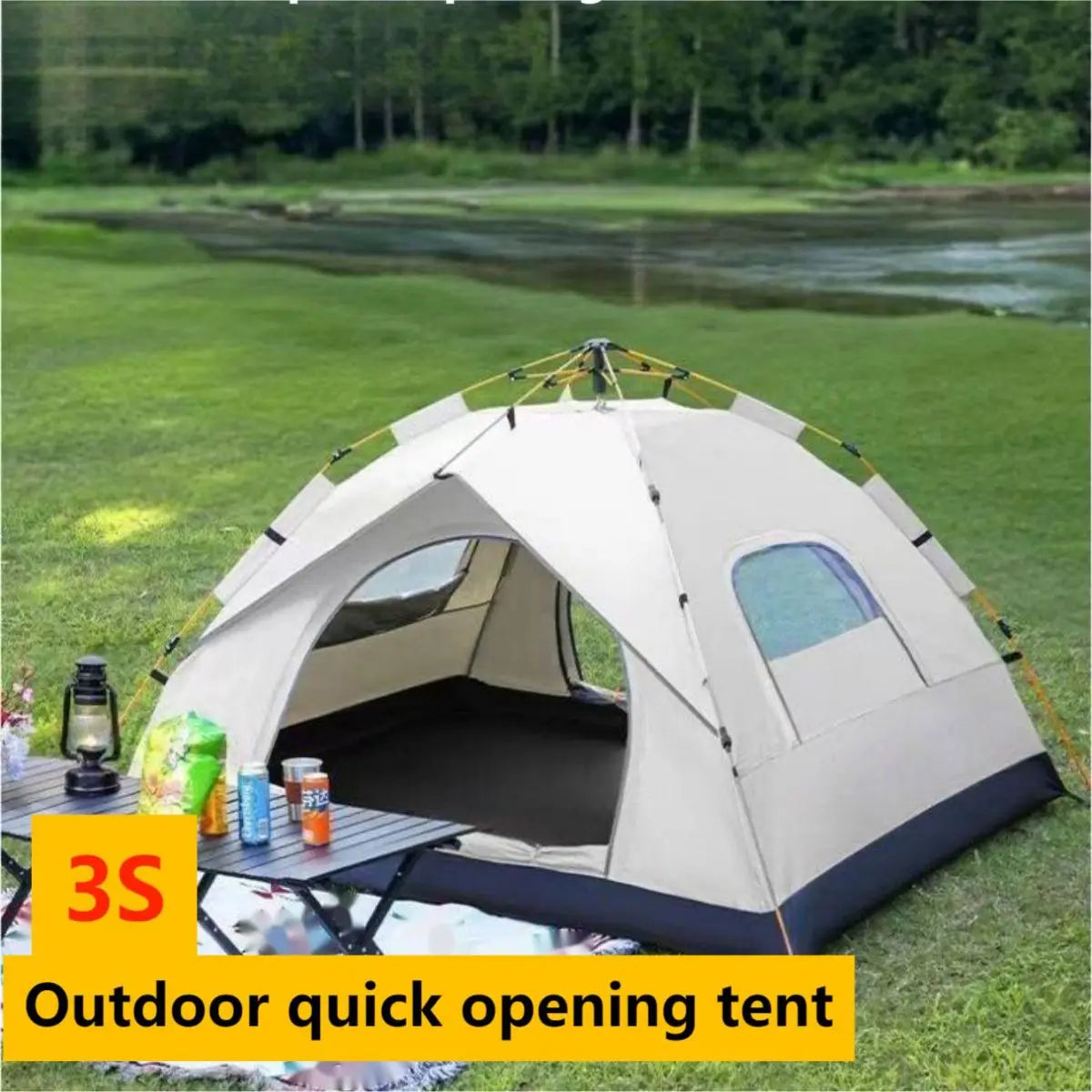 Automatic Quick-opening Tent Two doors and windows
