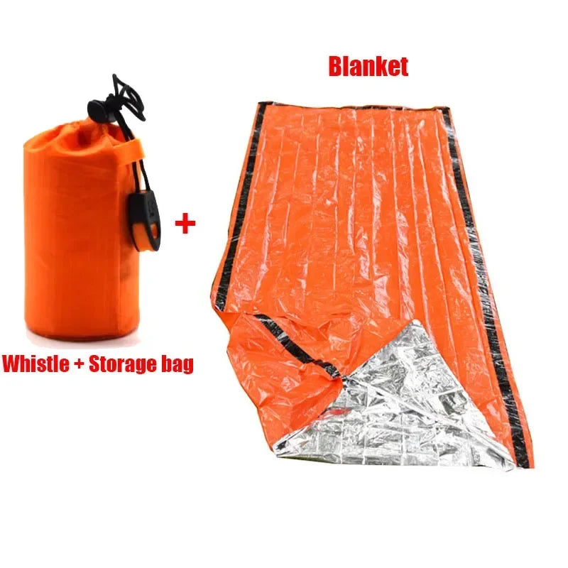 Thermal Sack First Aid Rescue Kit Mylar Blanket
