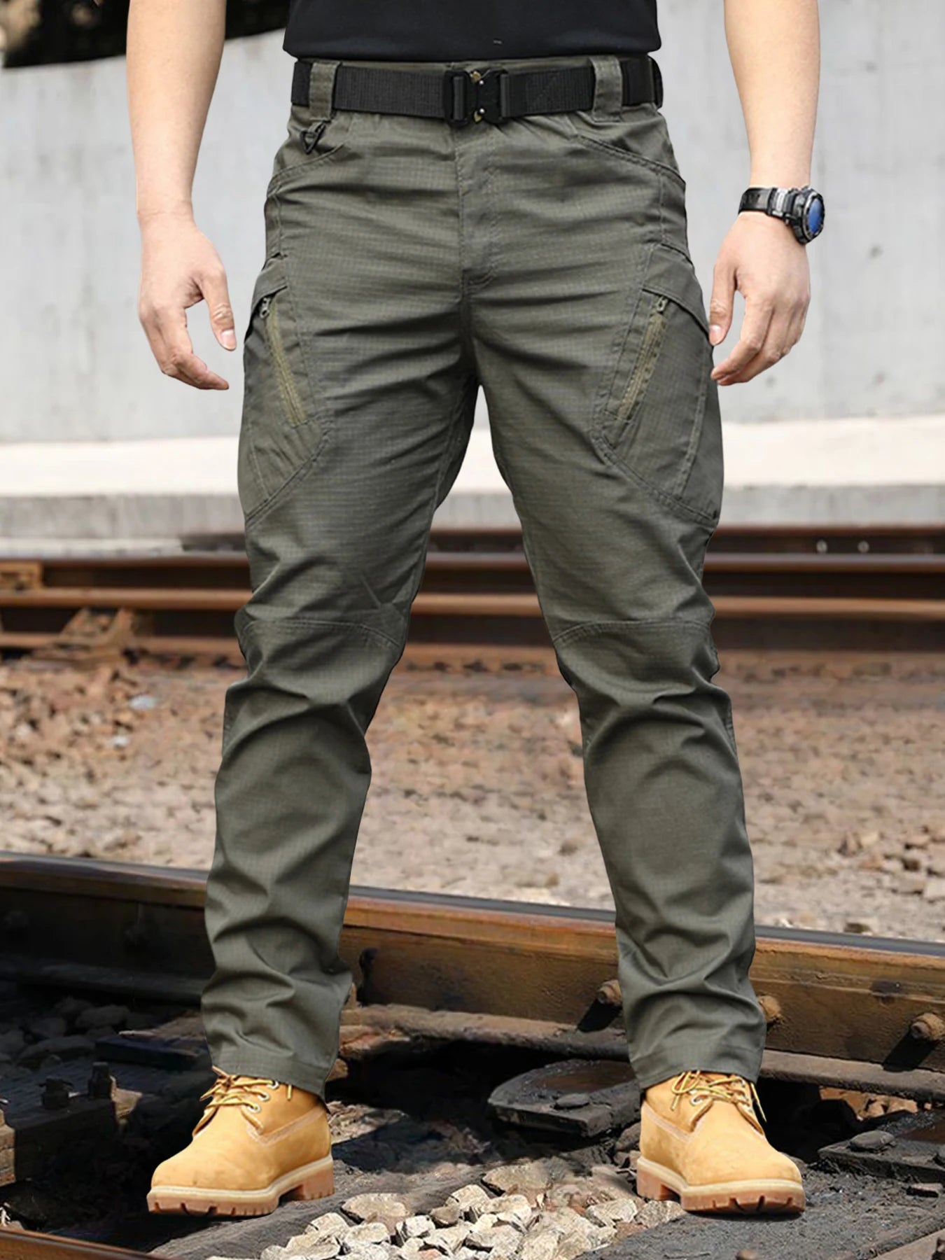 Tactical Work Pants Series New Men's IX9 Tactical Pants Multi-Pocket Large Capacity Training Pants Commuter Pants Wear-resistant