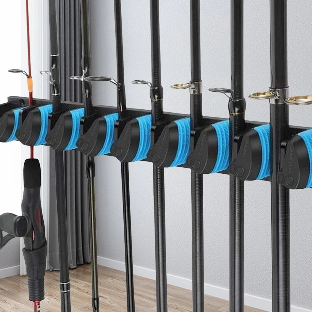 Wall Mounted Fishing Pole Holder Vertical and Horizontal