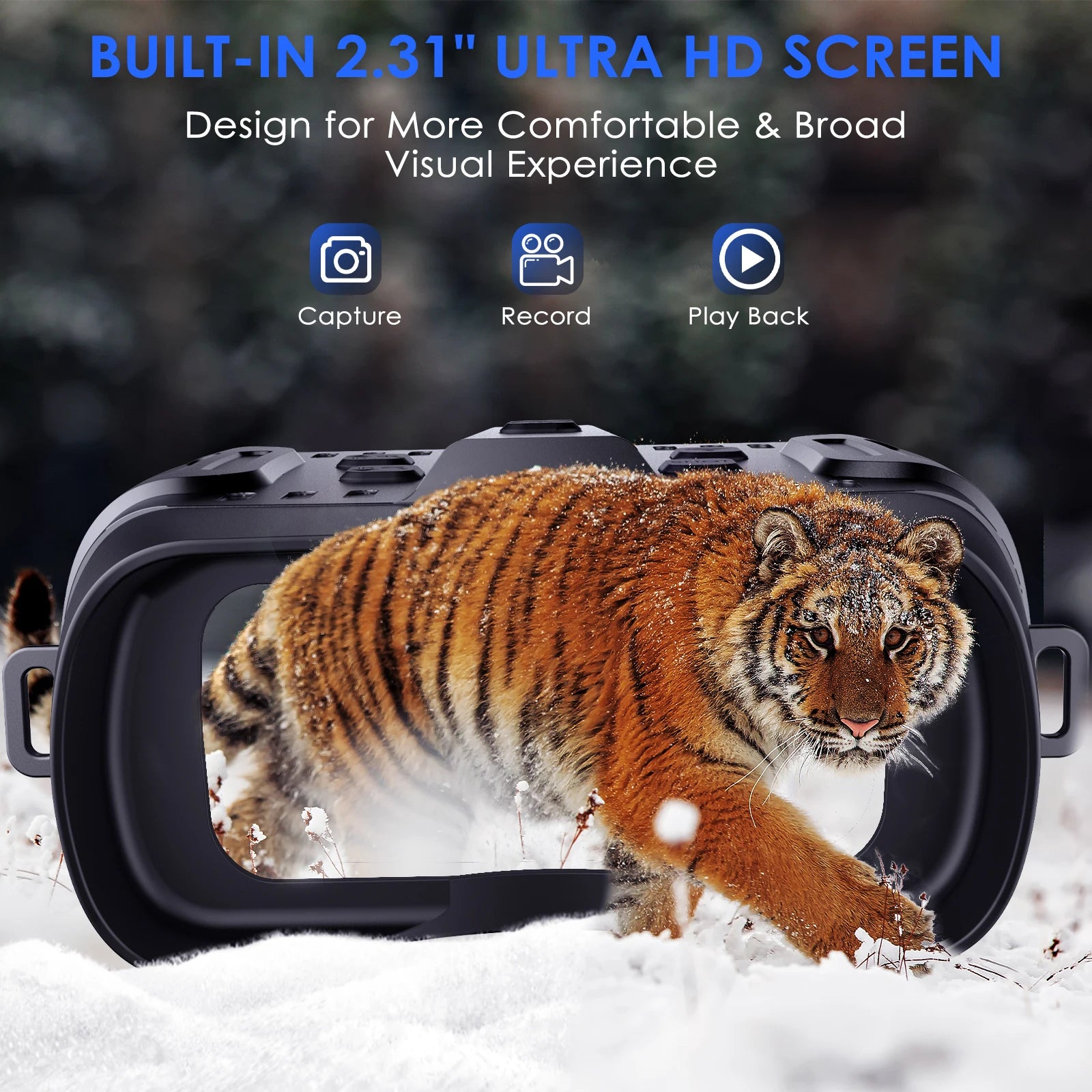 Night Vision Binoculars 4X Digital Zoom 7 Levels Infrared