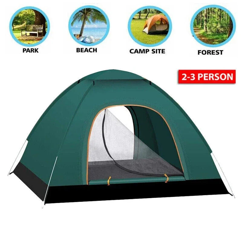 Automatic Pop Up Outdoor Camping Hiking Waterproof Sun Proof Tent
