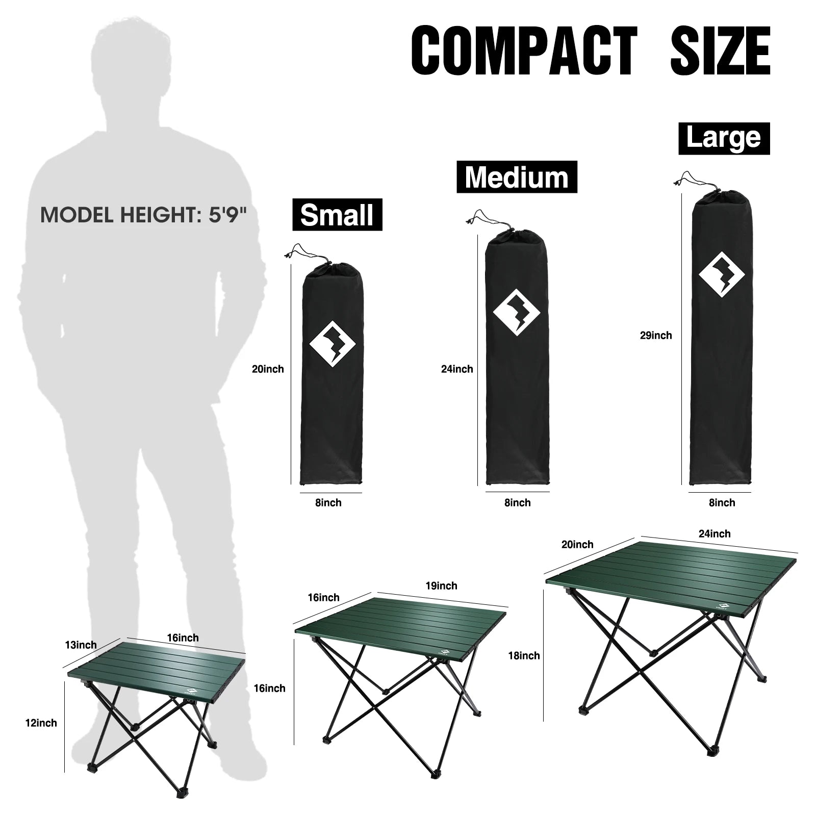 Camping Side Table, Outdoor Cooking, Picnic, Camp