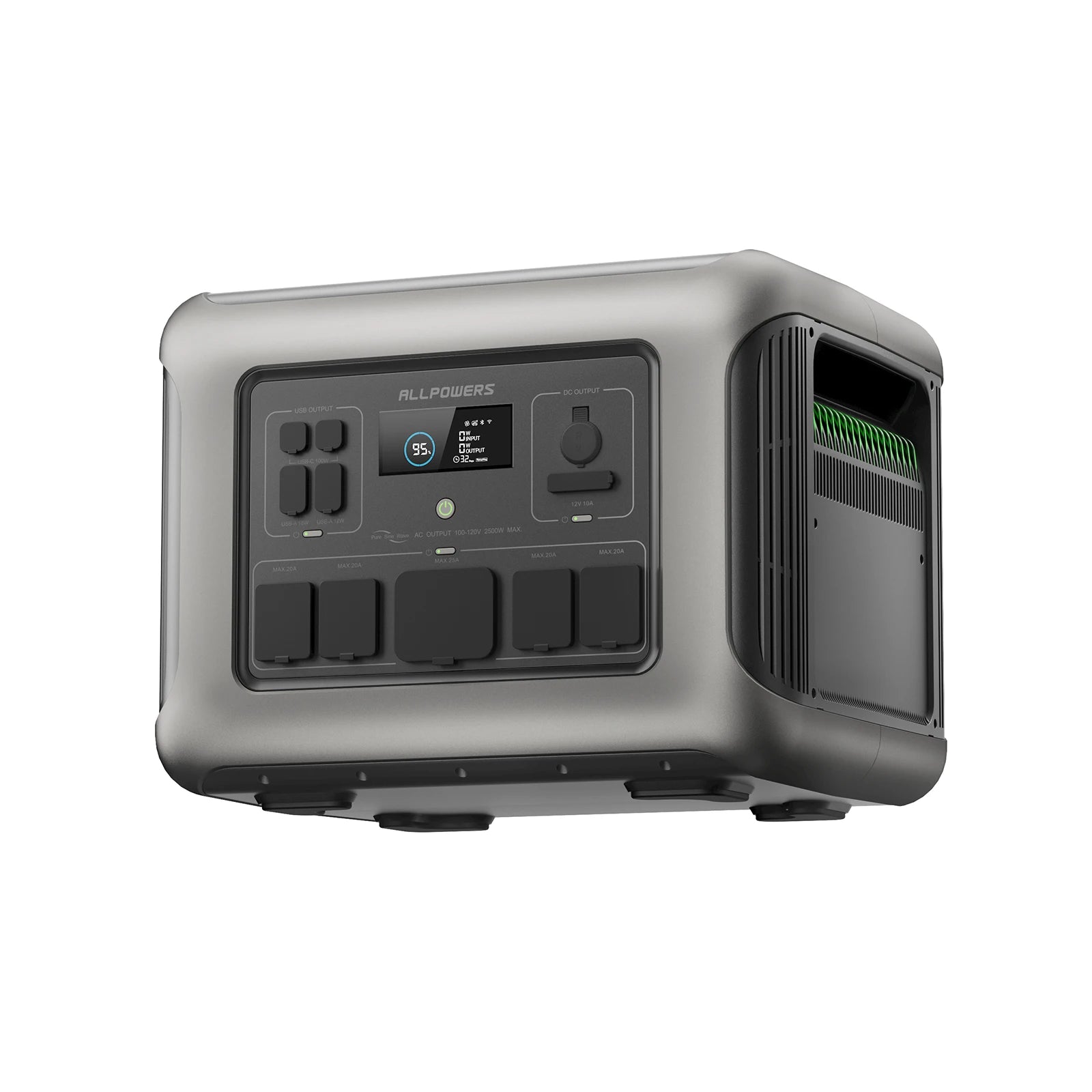 Portable Power Station R600, Battery with 2x 600W (1200W Surge